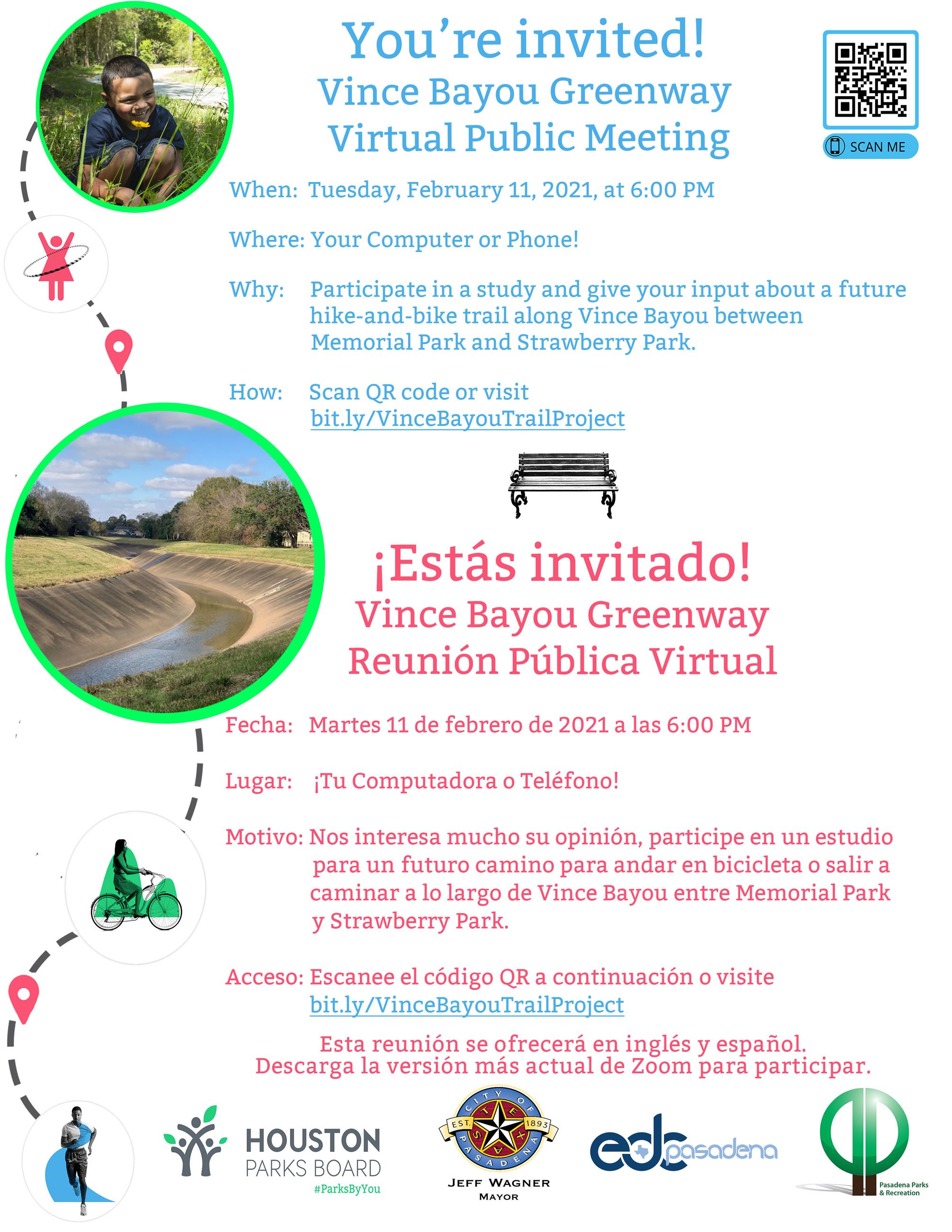 Vince Bayou Greenway Bilingual Flyer (1)