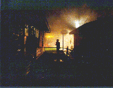 Fire and smoke interrupt a calm night in Pasadena