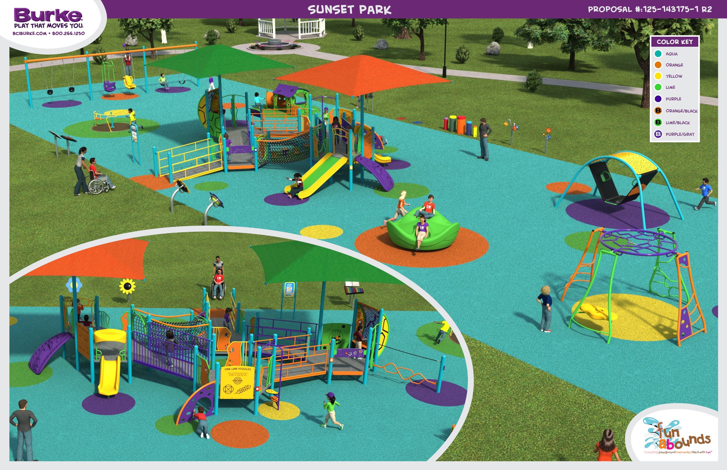 Sunset Park Playground Rendering