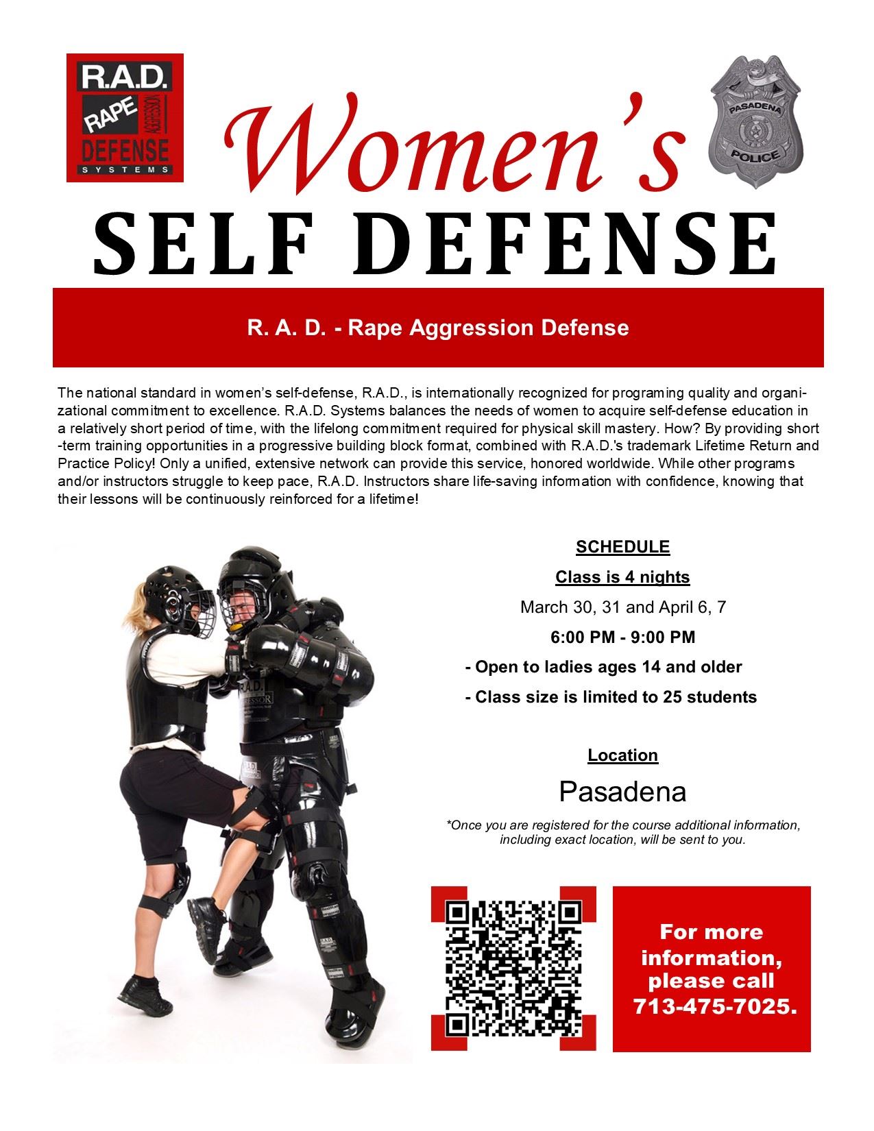 RAD Women's Self-defense course_March_2022