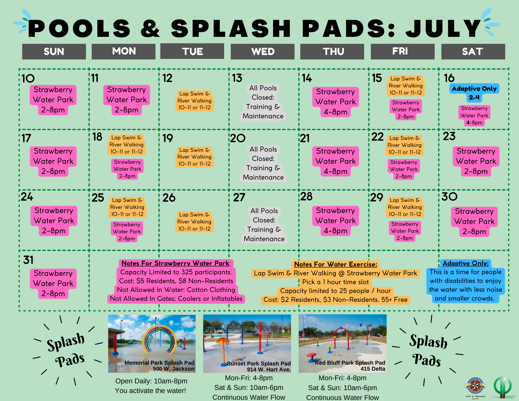 Pools and Splash Pads_July 2022