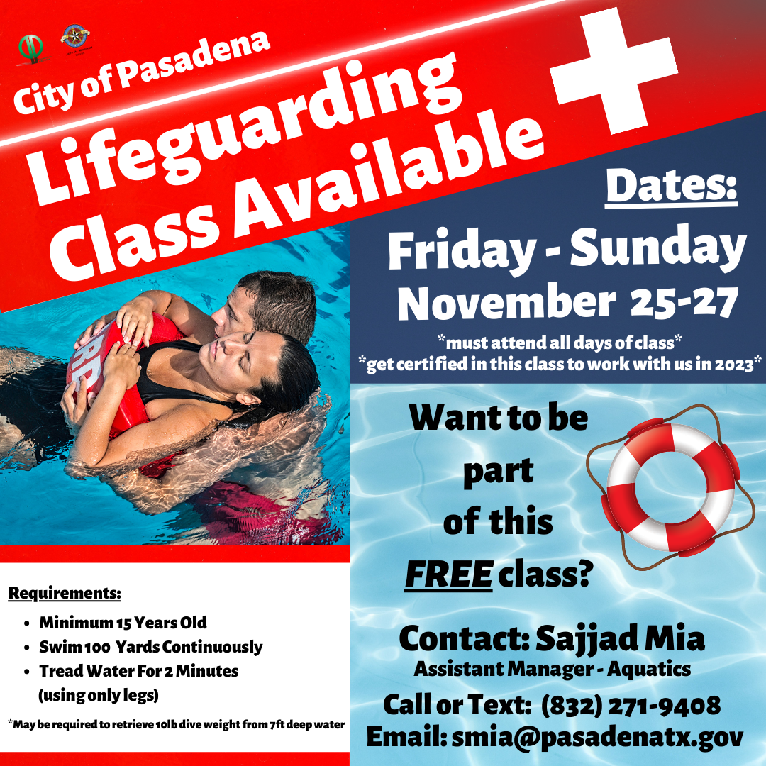 Lifeguarding class info