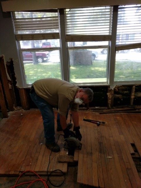 Volunteer Working in a Home