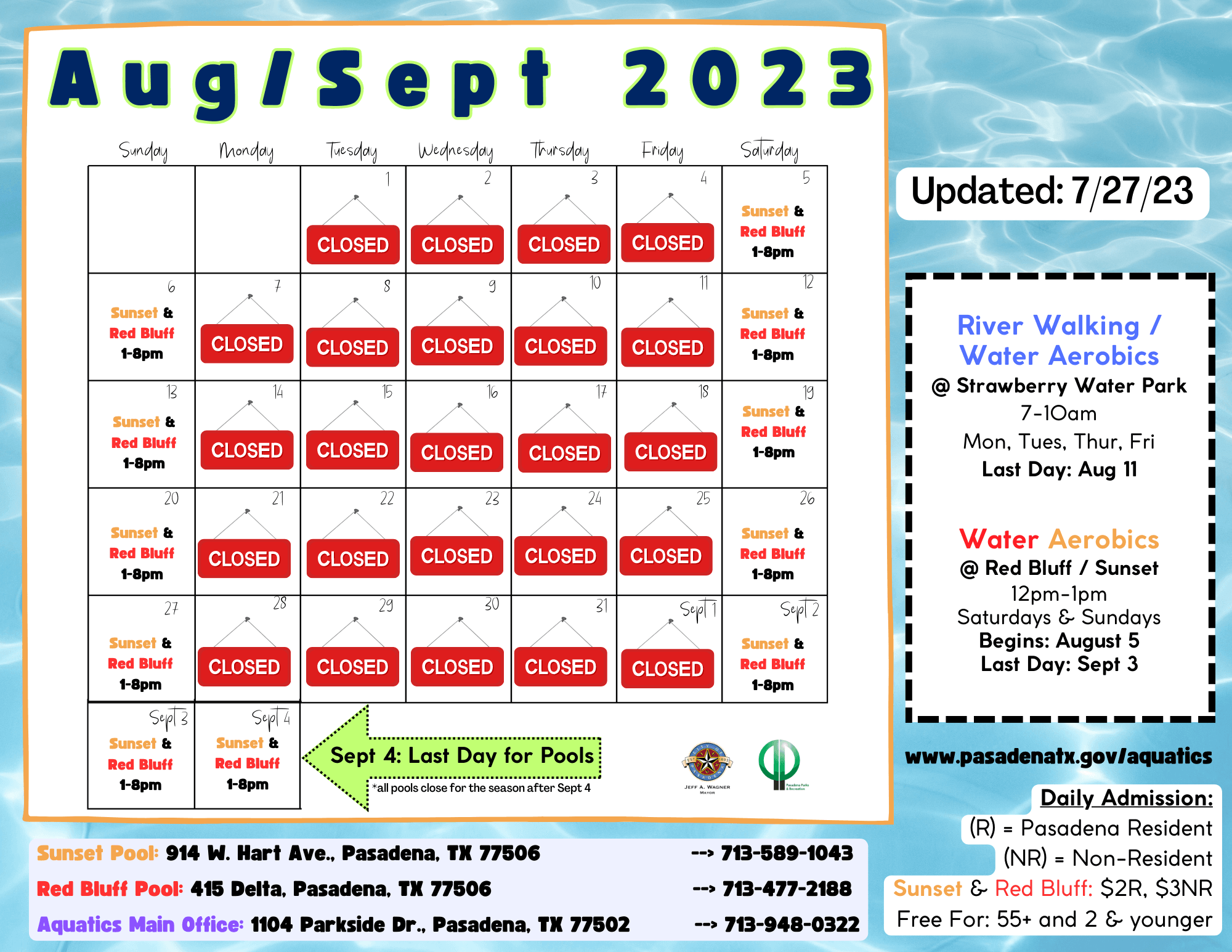 2023 Aquatics_aug and sept