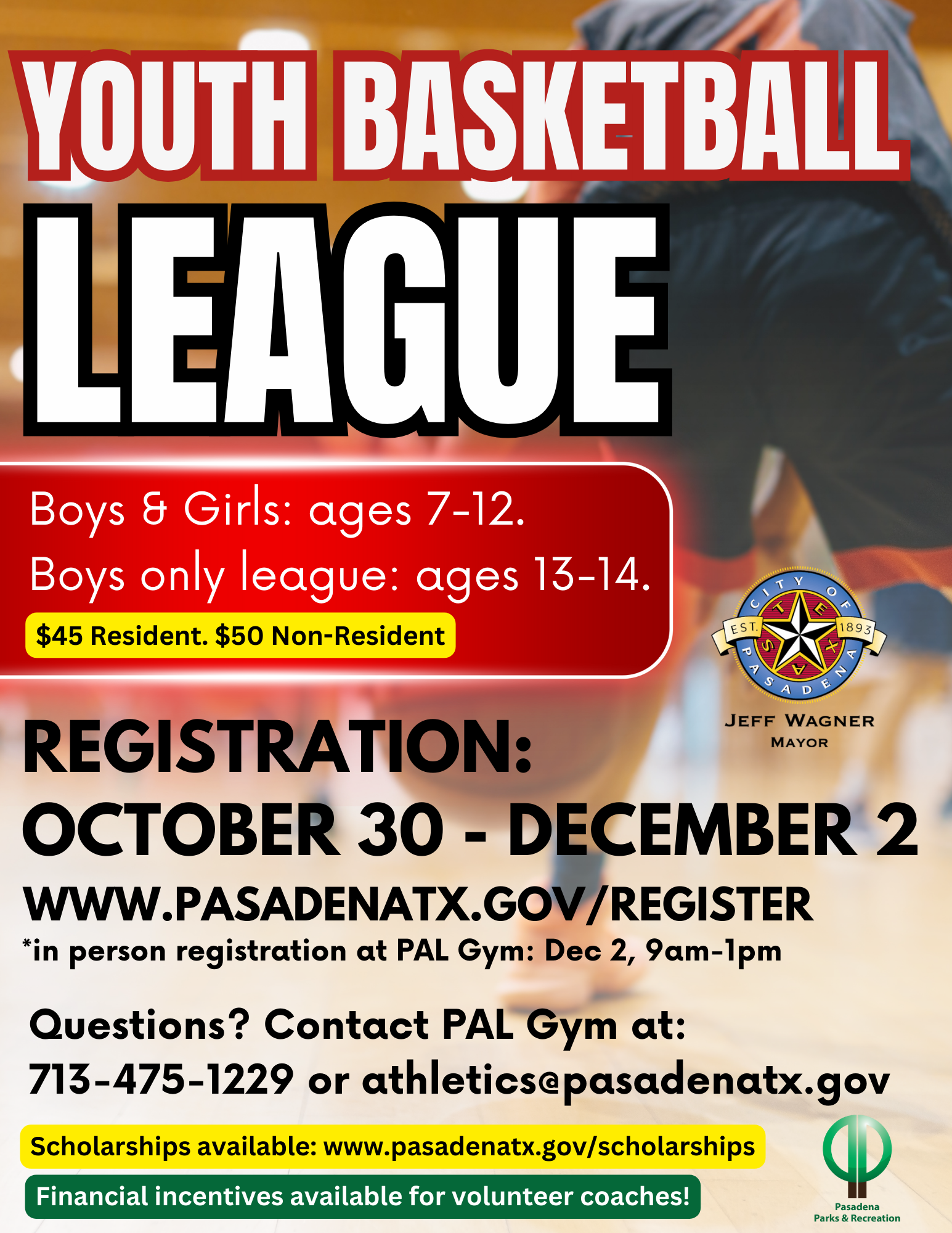 youth bball LEAGUE flier