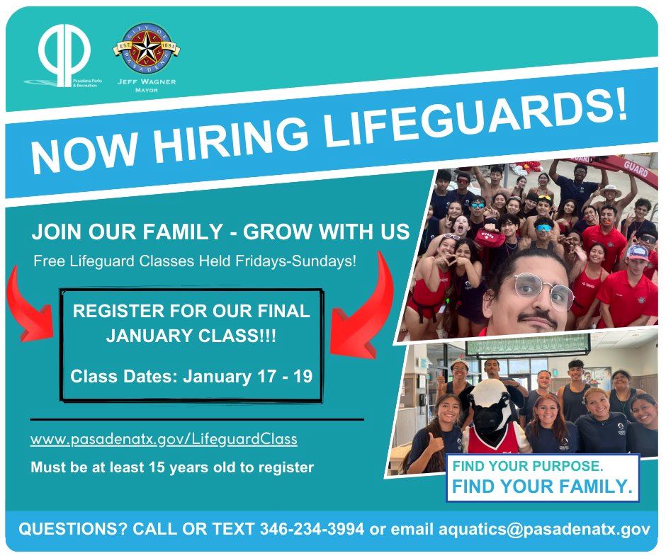 lifeguard january hiring flier